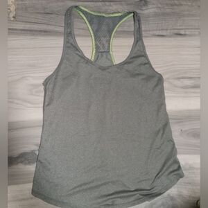 American Eagle Outfitters Racerback Gray Tank Top